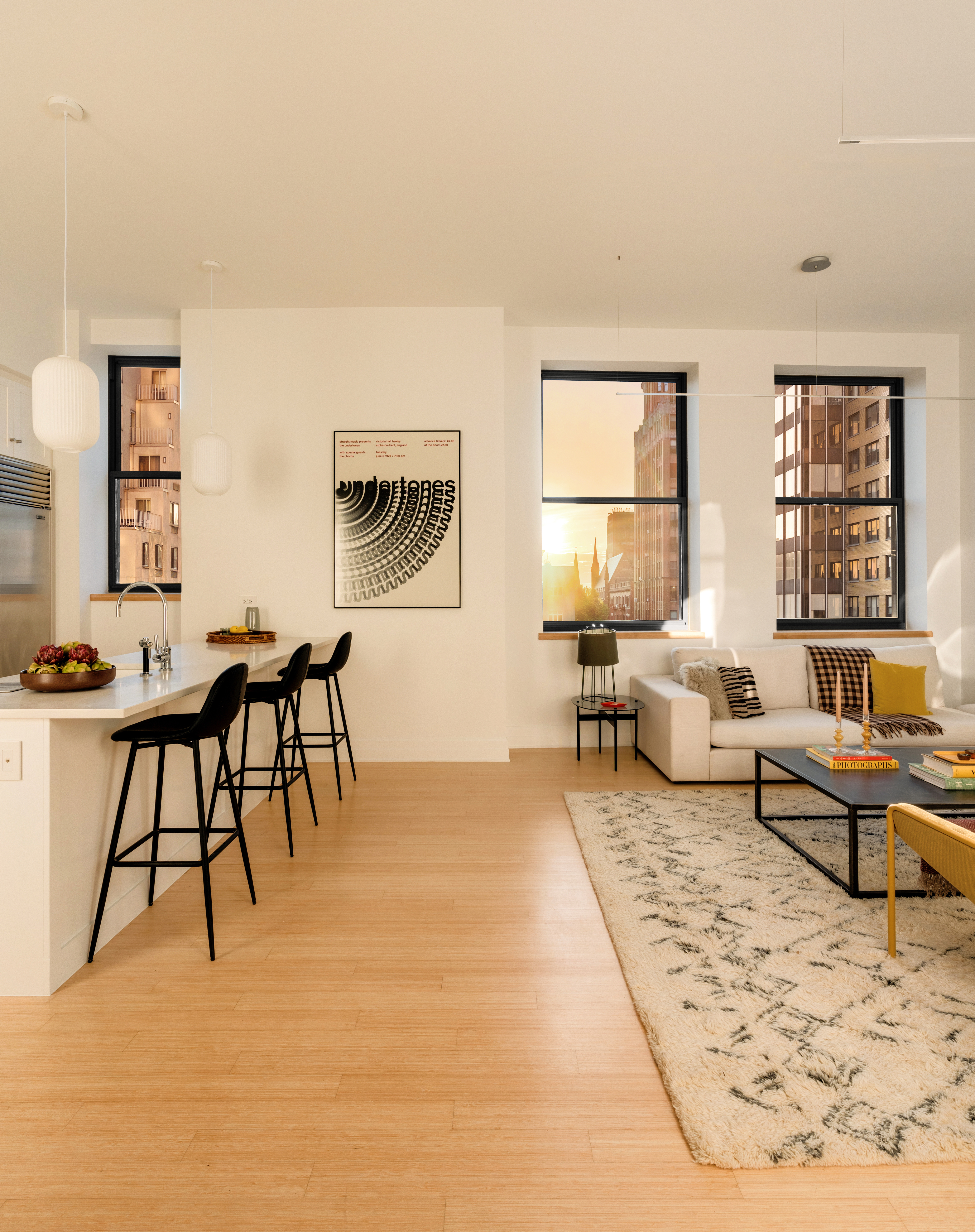 110 Livingston Street, Unit 6C Brooklyn, NY 11201 - Photo 6 of 26 a living room with furniture and a window