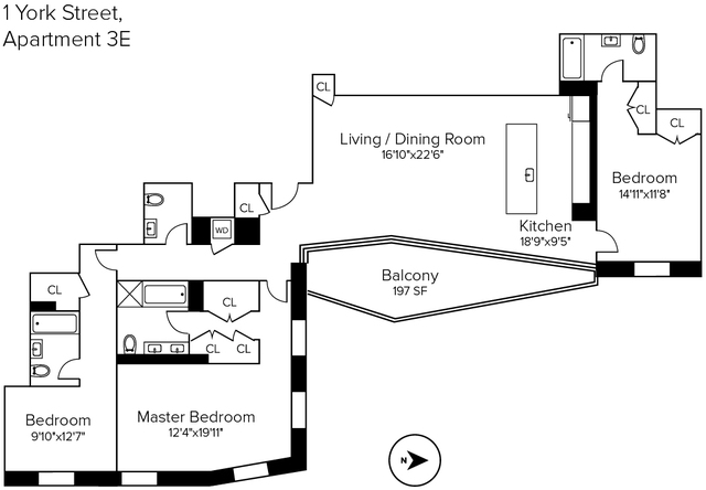 1 York Street, Unit 3E Manhattan, NY 10013 - Photo 17 of 17