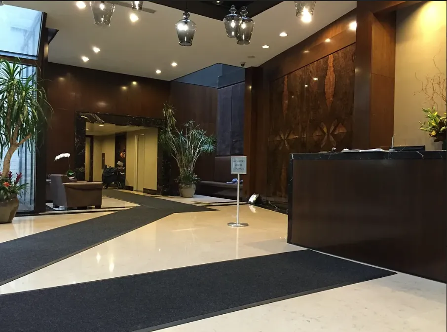 a view of a large building