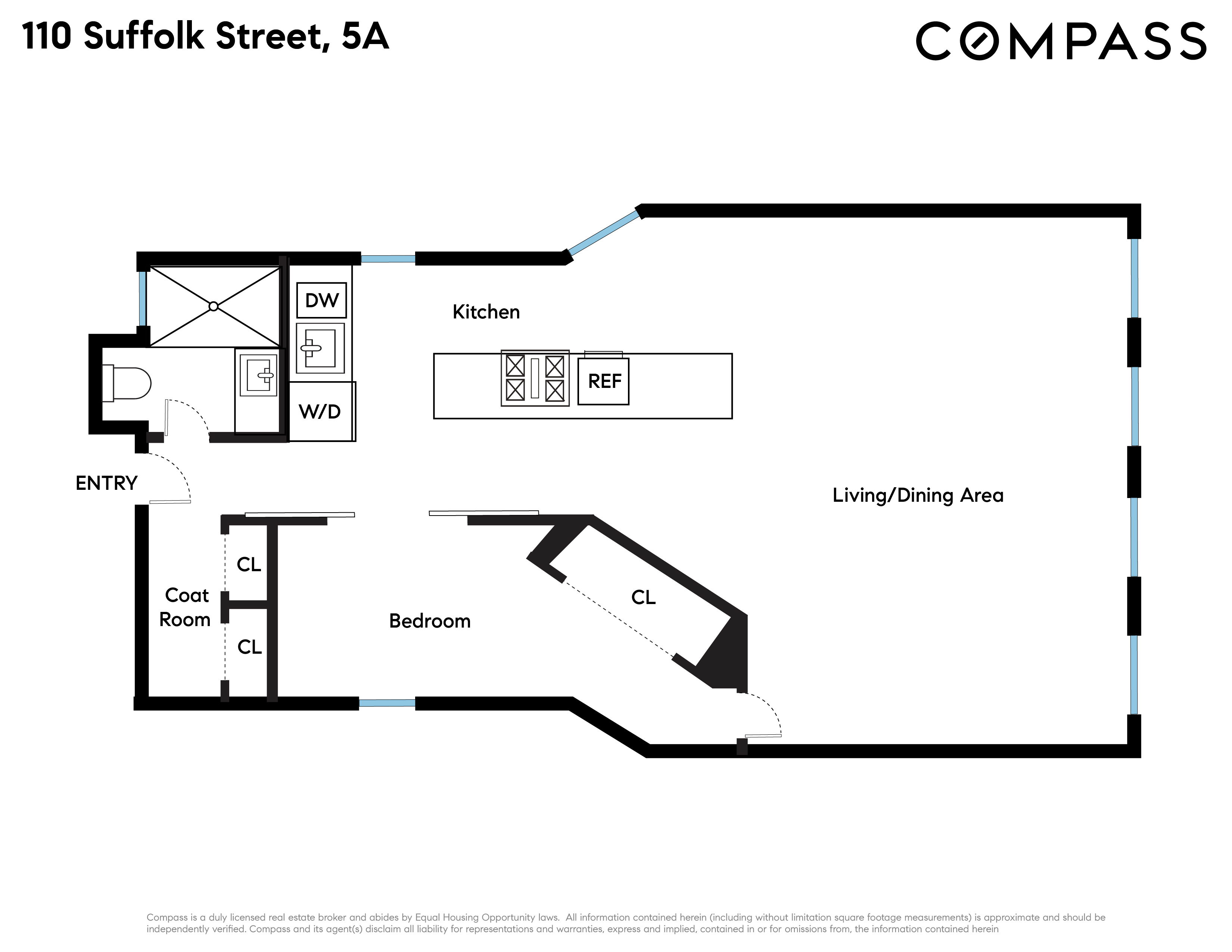 110 Suffolk Street, Unit 5A Manhattan, NY 10002 - Photo 5 of 5 a picture of a black and white photo