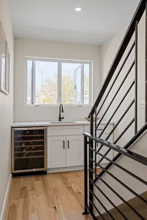 a view of kitchen and sink