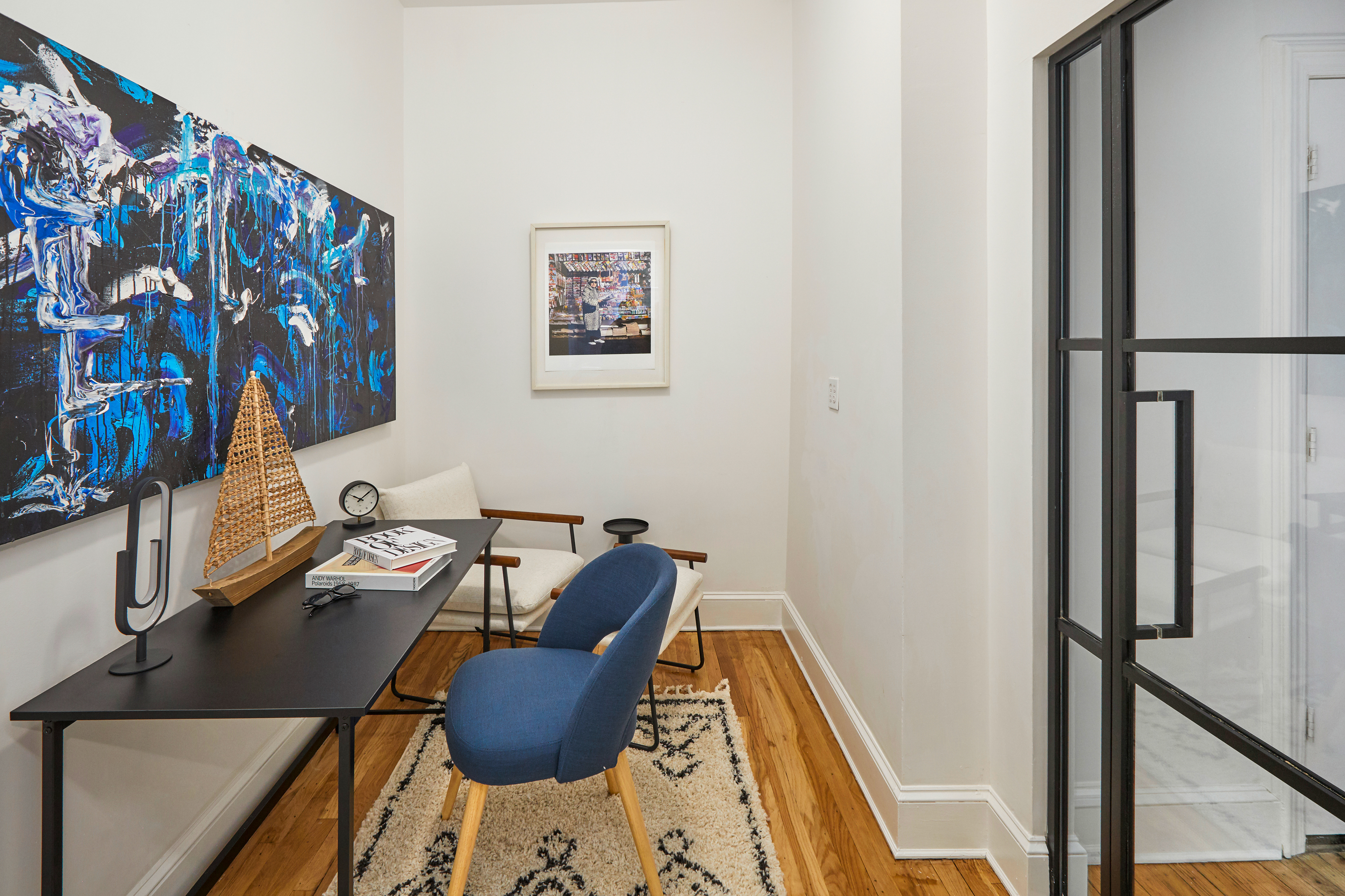 80 Leonard Street, Unit 3G Manhattan, NY 10013 - Photo 22 of 30 a view of a workspace with furniture