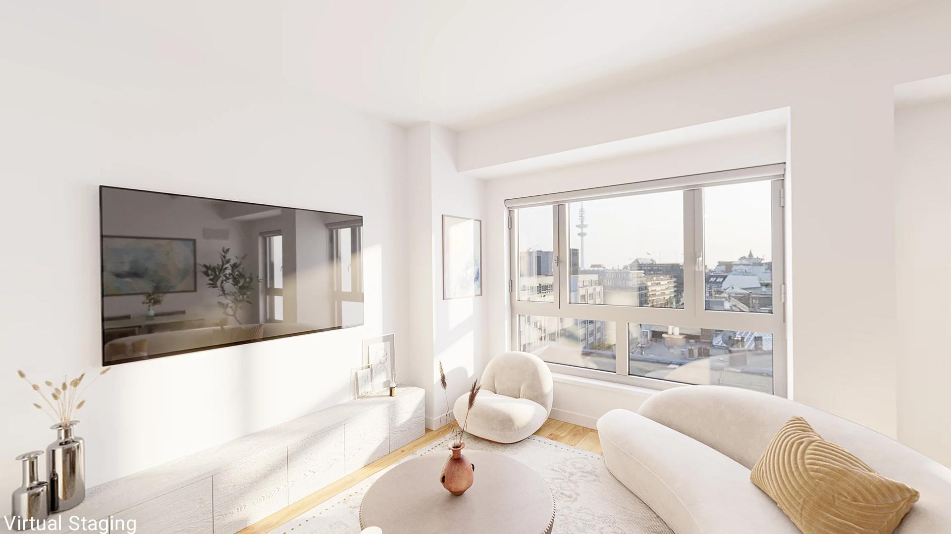 171 West 131st Street, Unit 620 Manhattan, NY 10027 - Photo 3 of 17 a living room with furniture and a large window