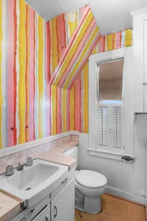 a view of a door and a window in a room