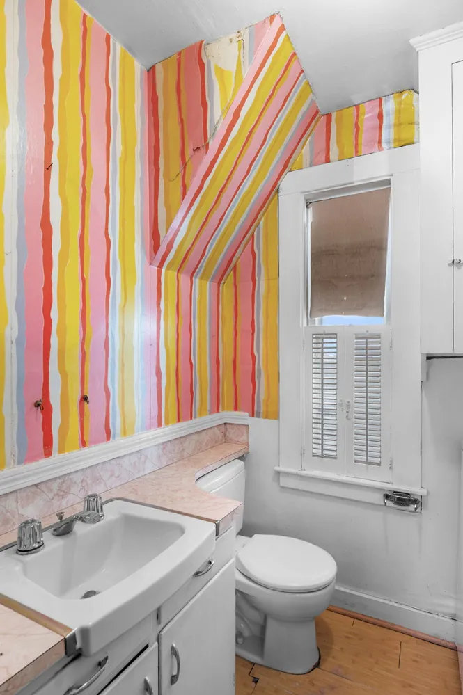 a view of a door and a window in a room