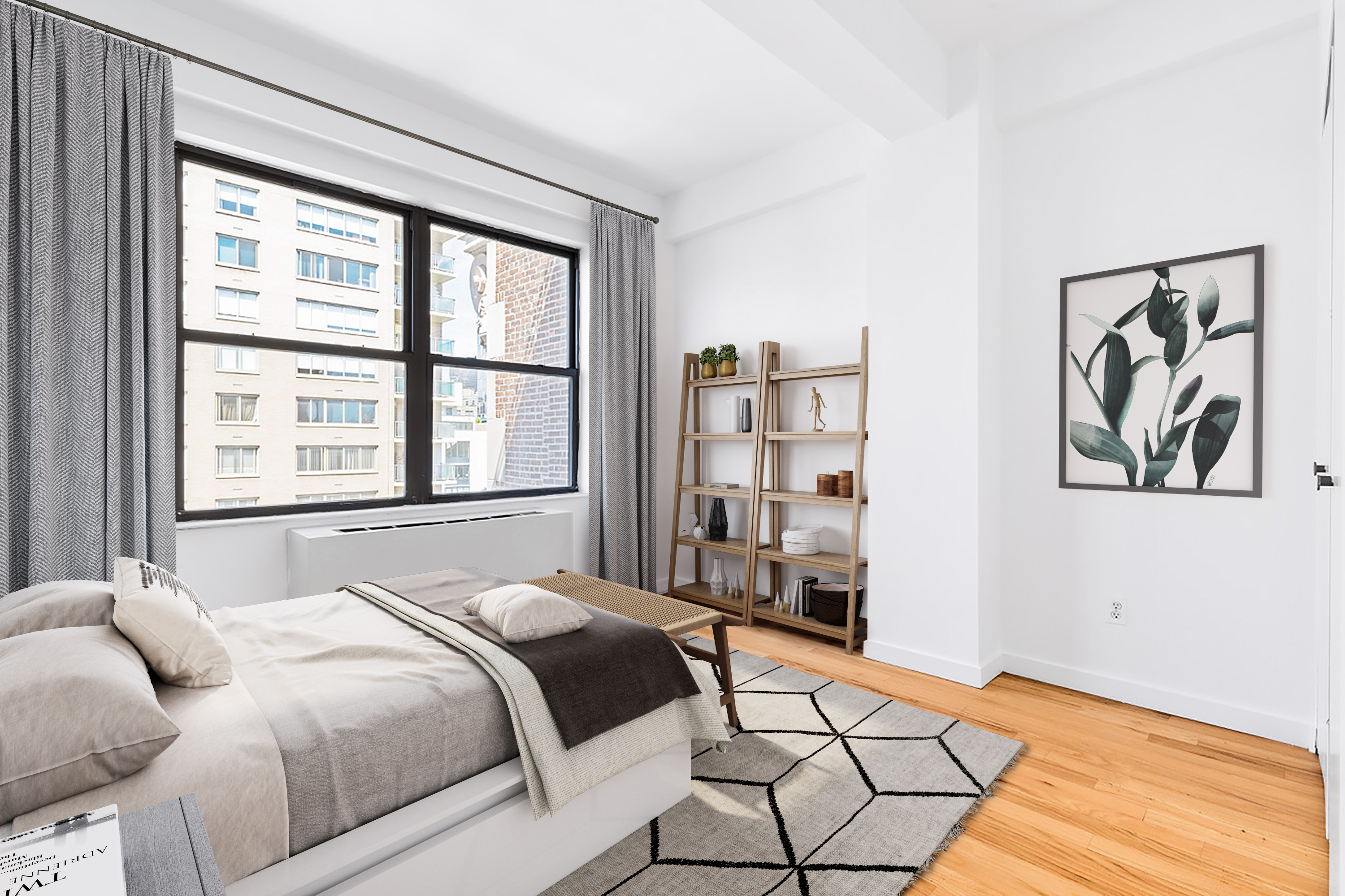 60 West 14th Street, Unit 7C Manhattan, NY 10011 - Photo 4 of 10 a bedroom with a bed and a window