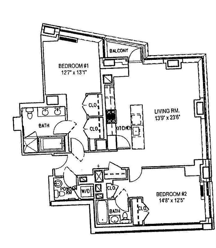 30 West Street, Unit 6B Manhattan, NY 10004 - Photo 13 of 13 a picture of a wall with a white and white walls