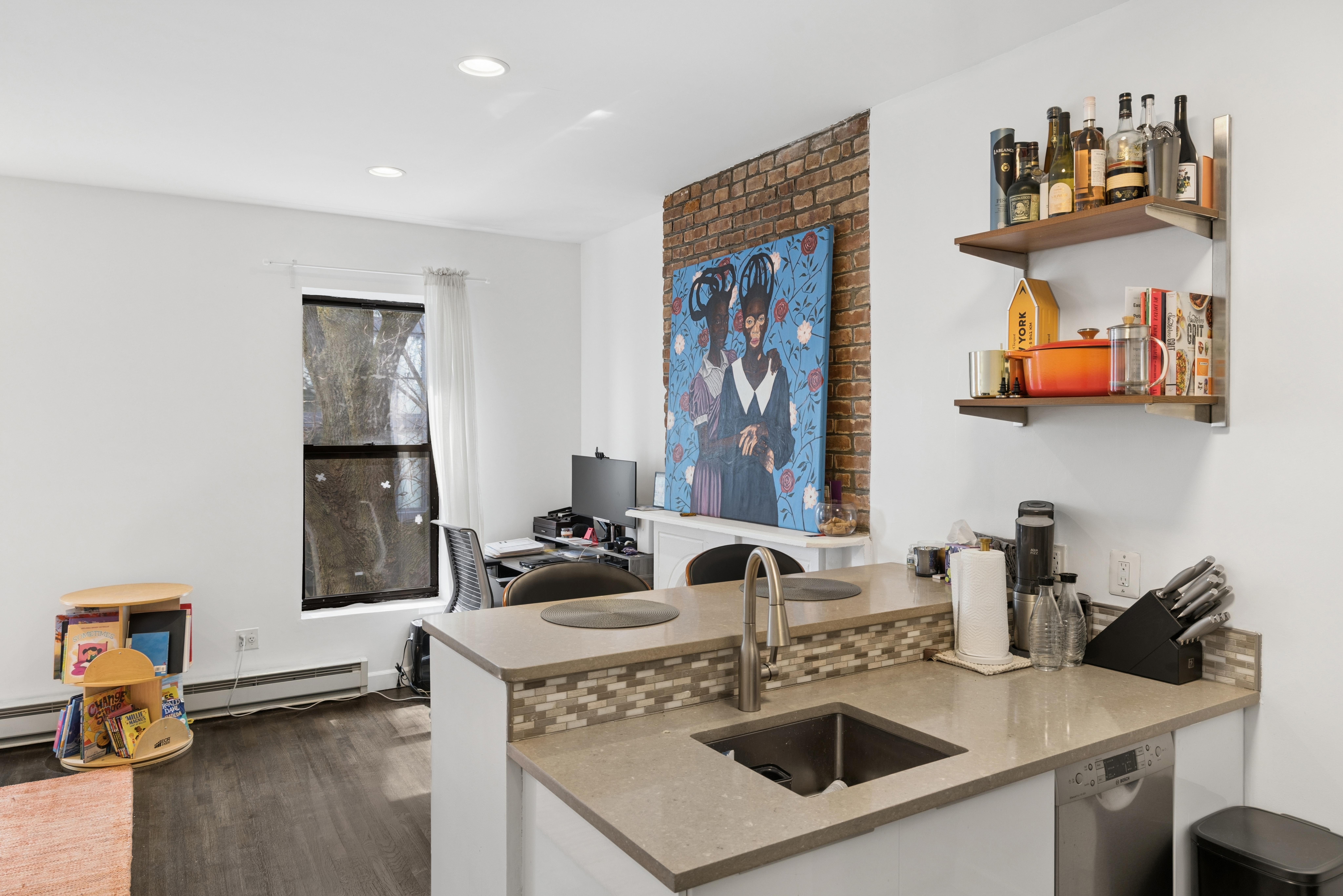 38 Halsey Street, Unit 3 Brooklyn, NY 11216 - Photo 2 of 9 a kitchen with a sink a stove and cabinets