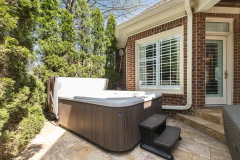 a view of outdoor space and living room