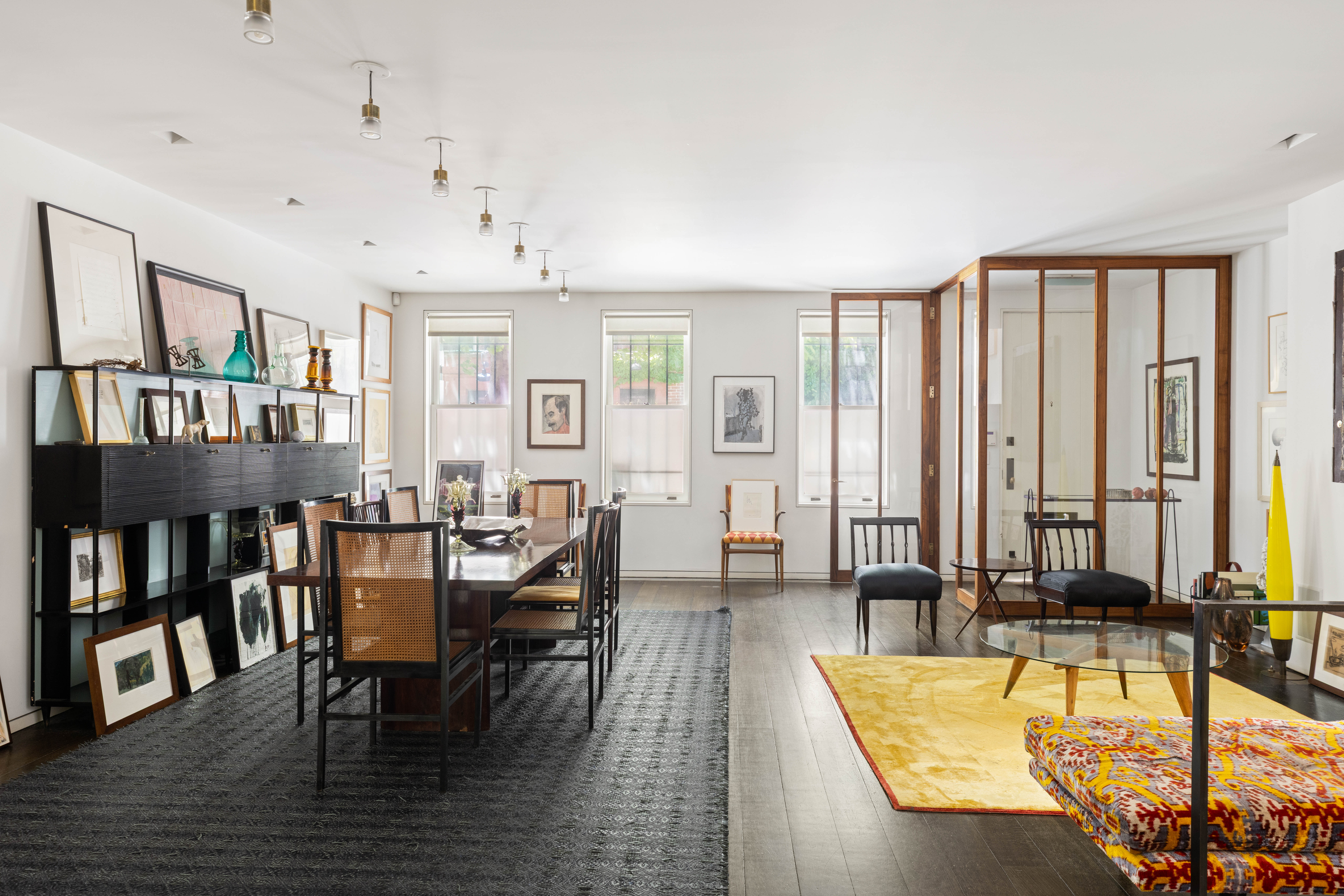 7 MacDougal Alley Manhattan, NY 10011 - Photo 8 of 25 a view of a dining room with furniture window and wooden floor