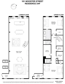 $6,995,000 | 101 Wooster Street, Unit 3F/4F | SoHo