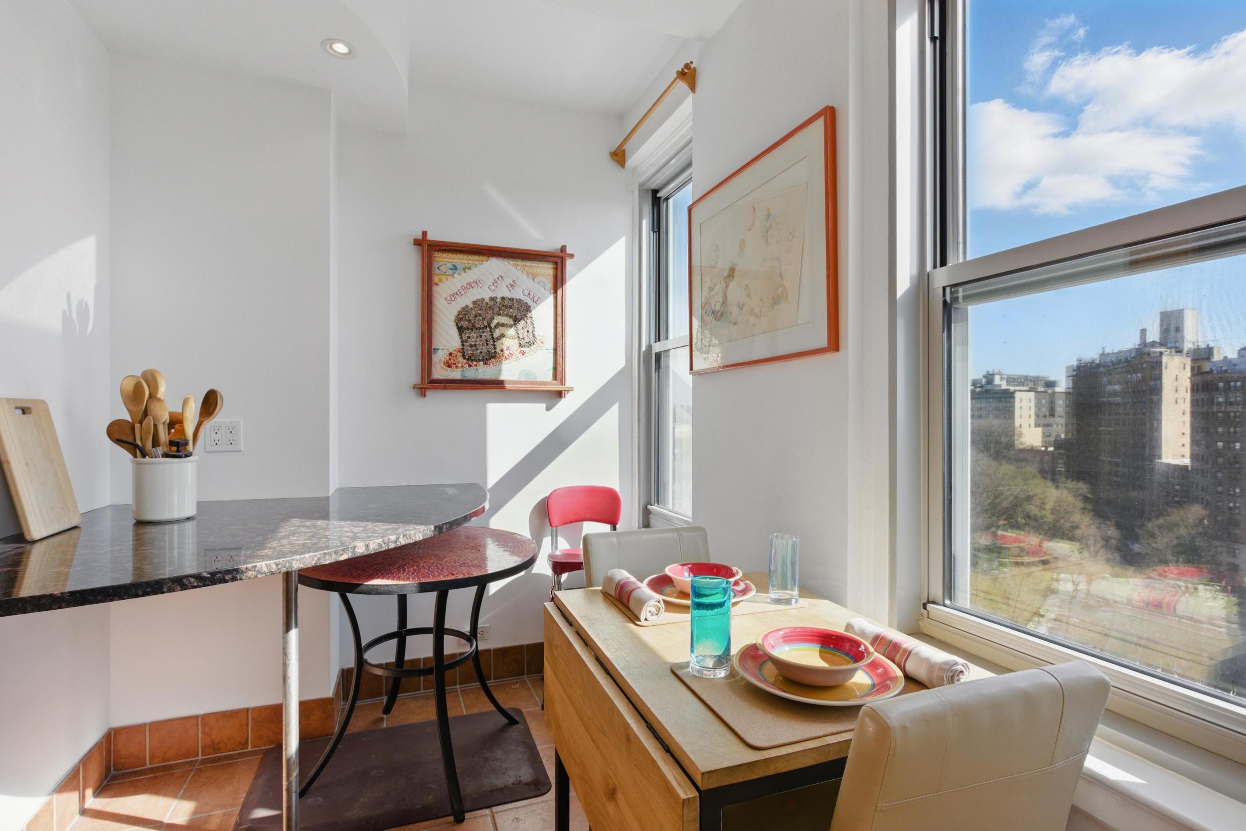 1 Plaza Street West, Unit 12C Brooklyn, NY 11217 - Photo 6 of 13 a dining room with furniture and window