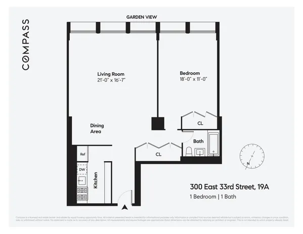 $4,200 | 300 East 33rd Street, Unit 19A | Kips Bay