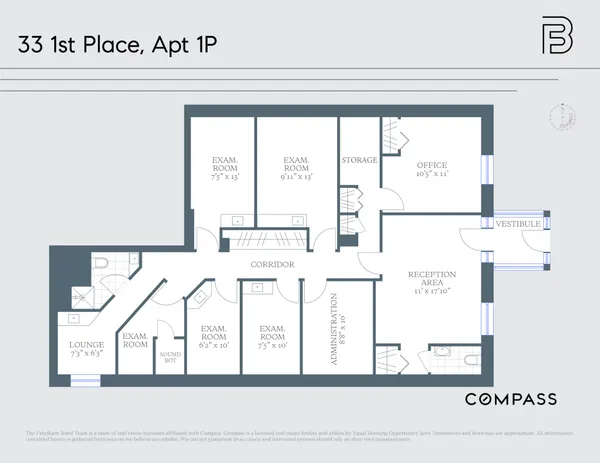 $950,000 | 450 Clinton Street, Unit 1P | Carroll Gardens