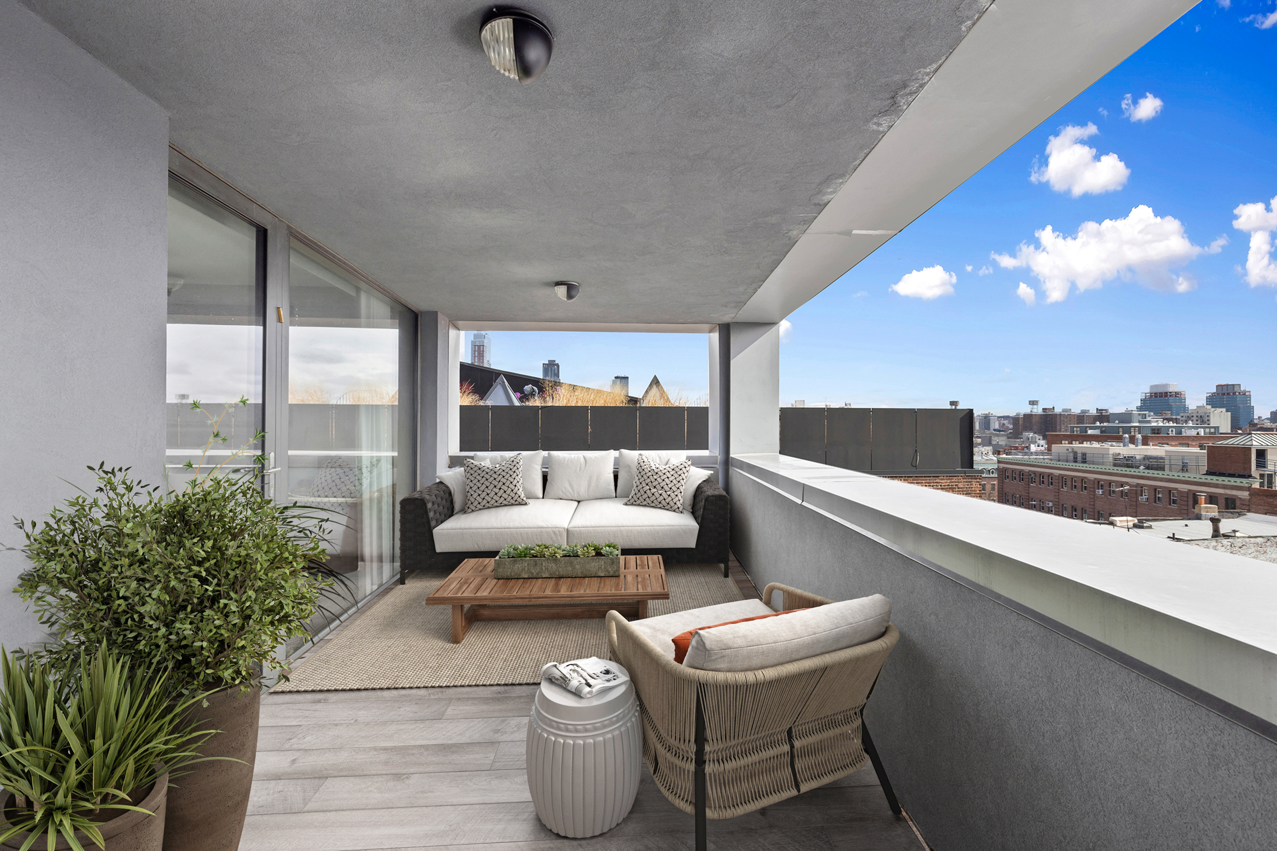 210 Pacific Street, Unit 6 Brooklyn, NY 11201 - Photo 5 of 20 a living room with furniture and a potted plant