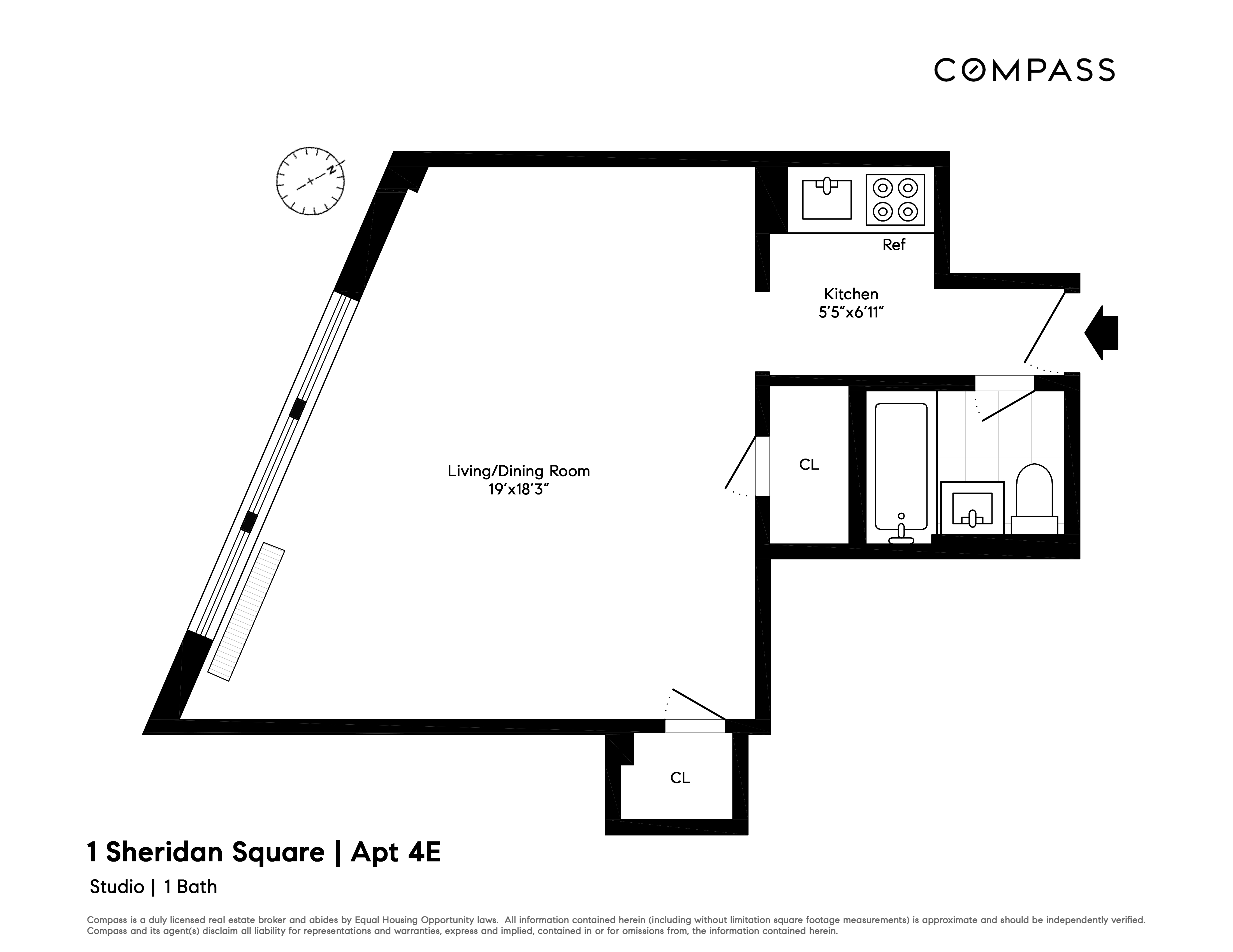 1 Sheridan Square, Unit 4E Manhattan, NY 10014 - Photo 10 of 10 a picture of a book and a bed