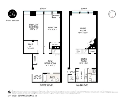 $1,675,000 | 244 West 23rd Street, Unit 5B | Chelsea
