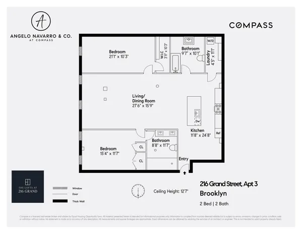 $11,500 | 216 Grand Street, Unit LOFT 3 | Williamsburg