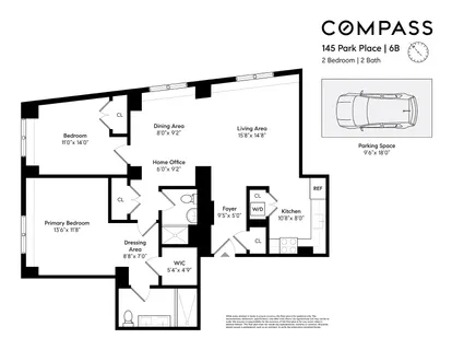 $1,600,000 | 145 Park Place, Unit 6B | Park Slope