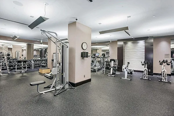 100 Riverside Boulevard, Unit 29C Manhattan, NY 10069 - Photo 8 of 15 a view of a room with gym equipment