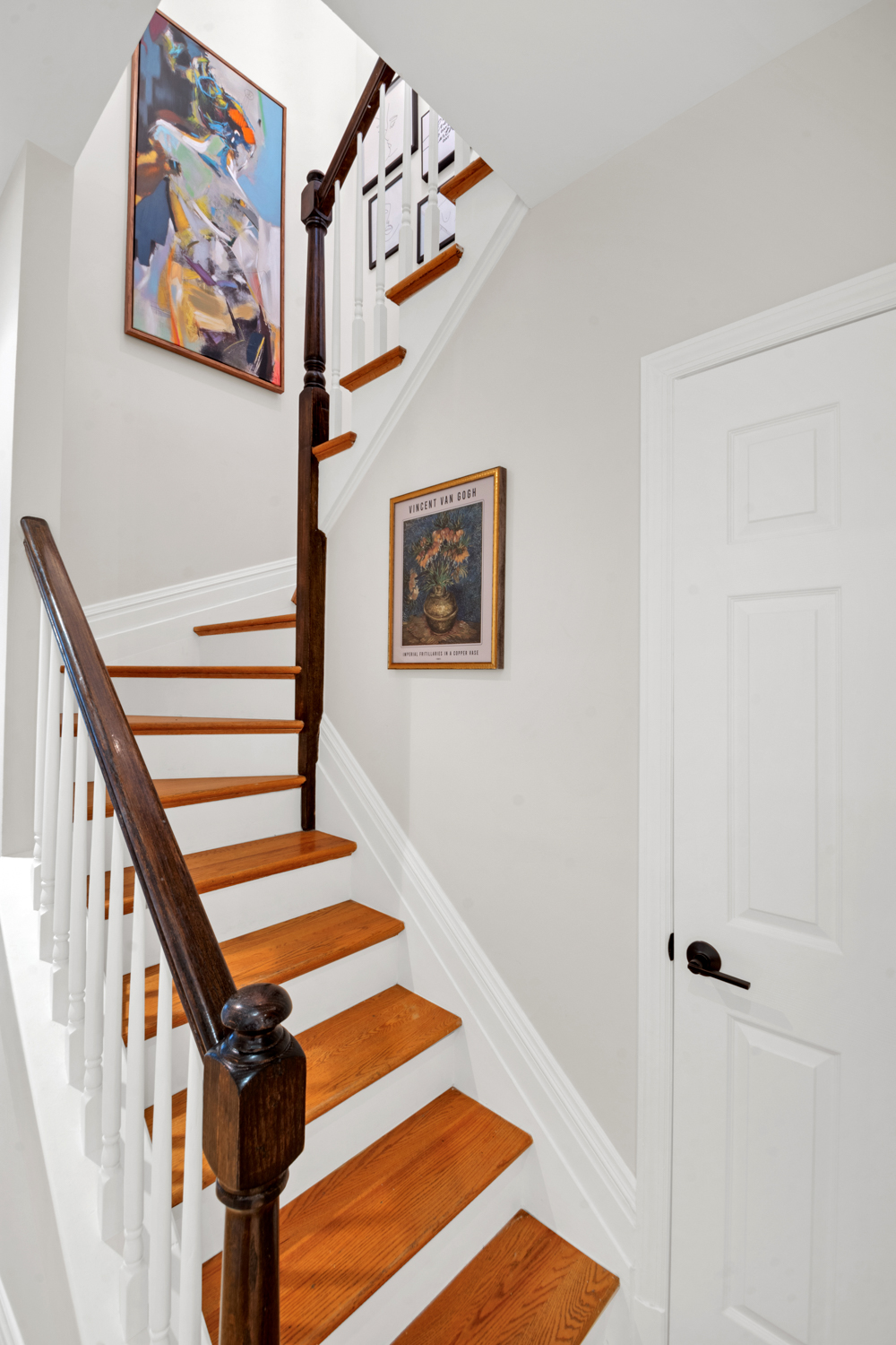 1 Mount Morris Park West, Unit 1A Manhattan, NY 10027 - Photo 11 of 12 a view of entryway with stairs and wooden floor