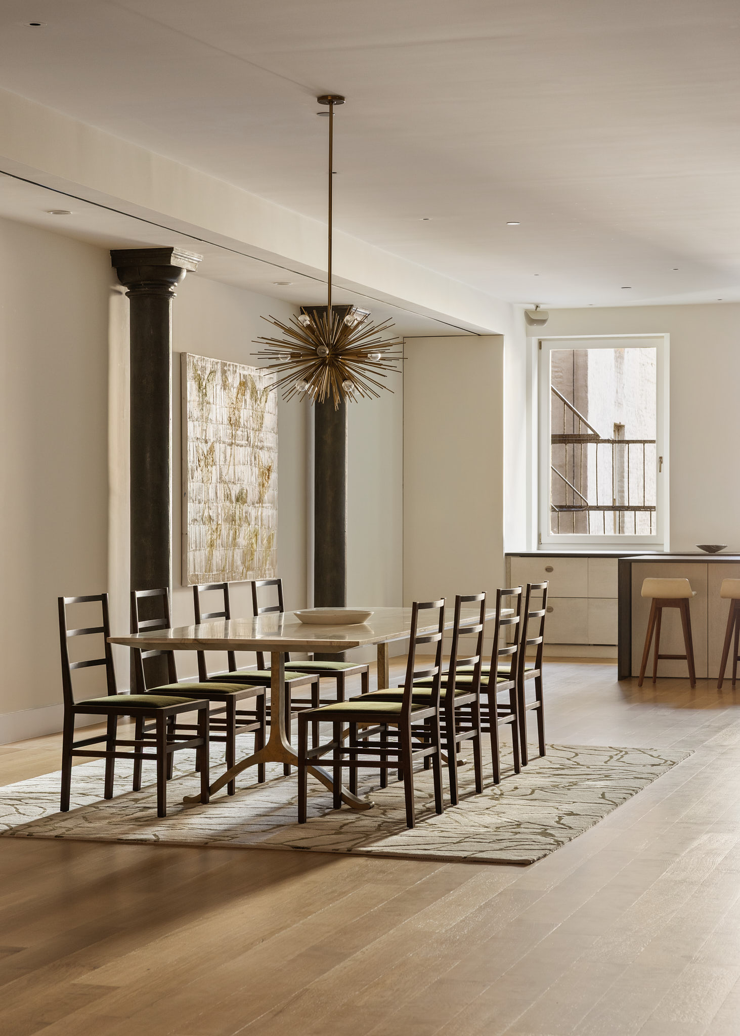 101 Wooster Street, Unit 3F/4F Manhattan, NY 10012 - Photo 5 of 24 a dining area with furniture and window