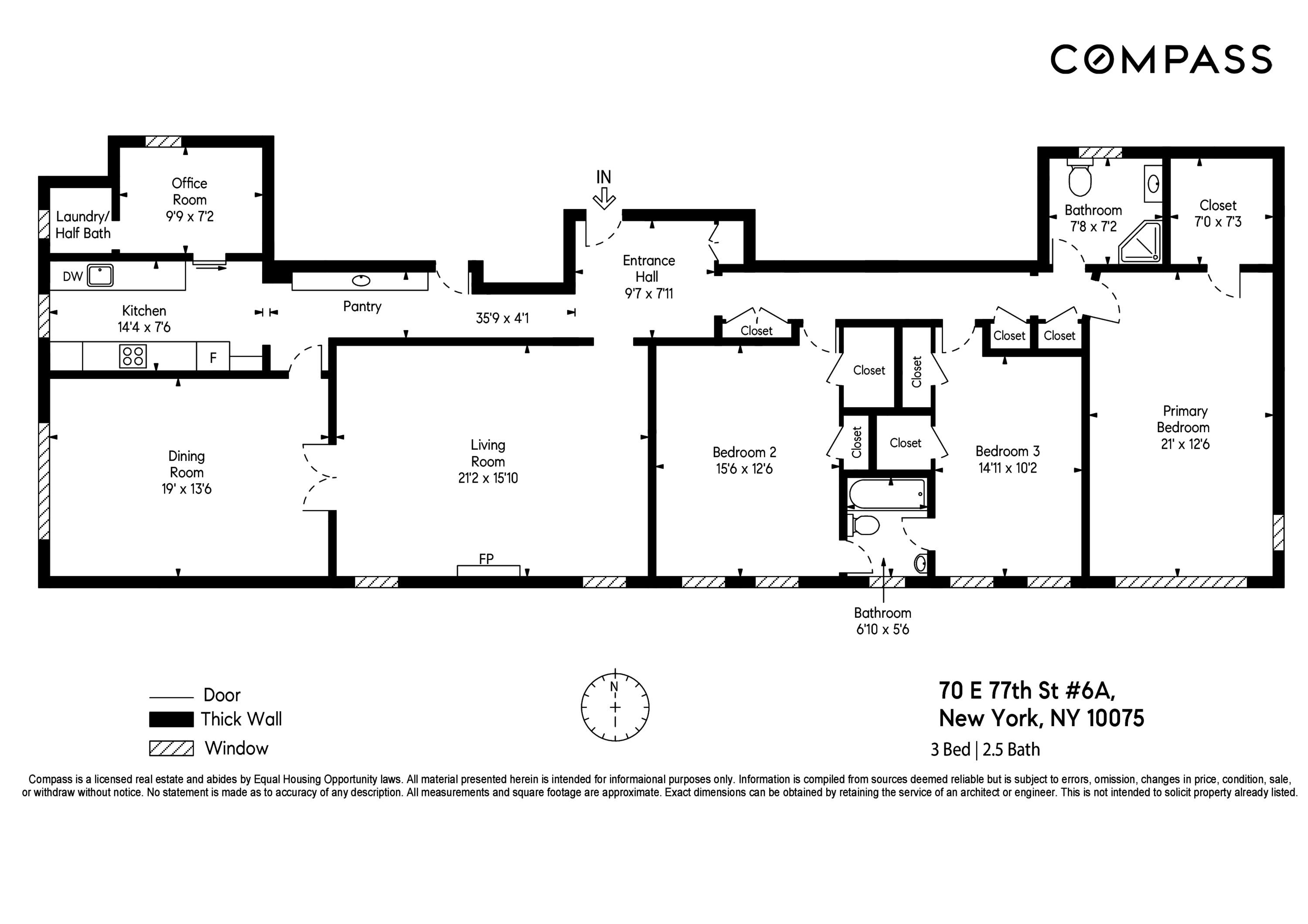 70 East 77th Street, Unit 6A Manhattan, NY 10075 - Photo 17 of 17 a picture of a black and white photo