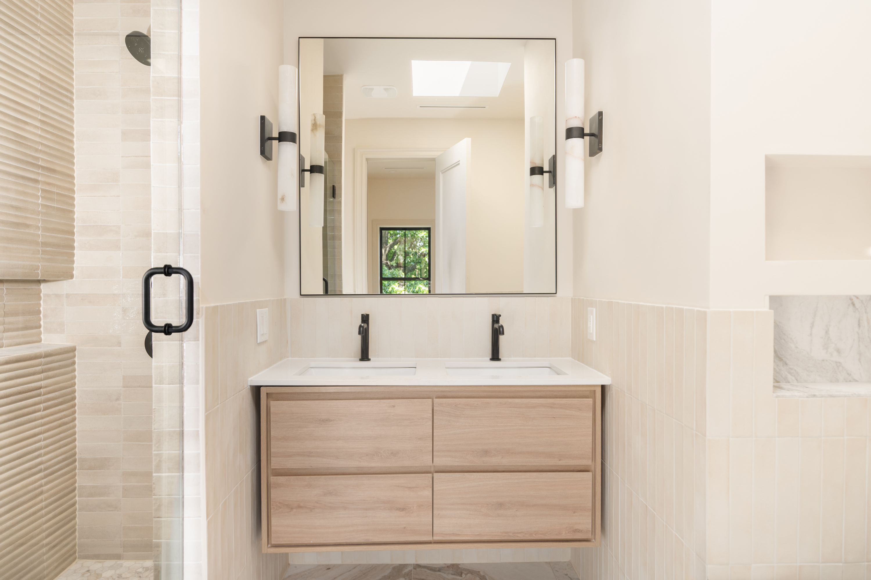 1273 Saint Marks Avenue Brooklyn, NY 11213 - Photo 6 of 12 a bathroom with a sink and a mirror