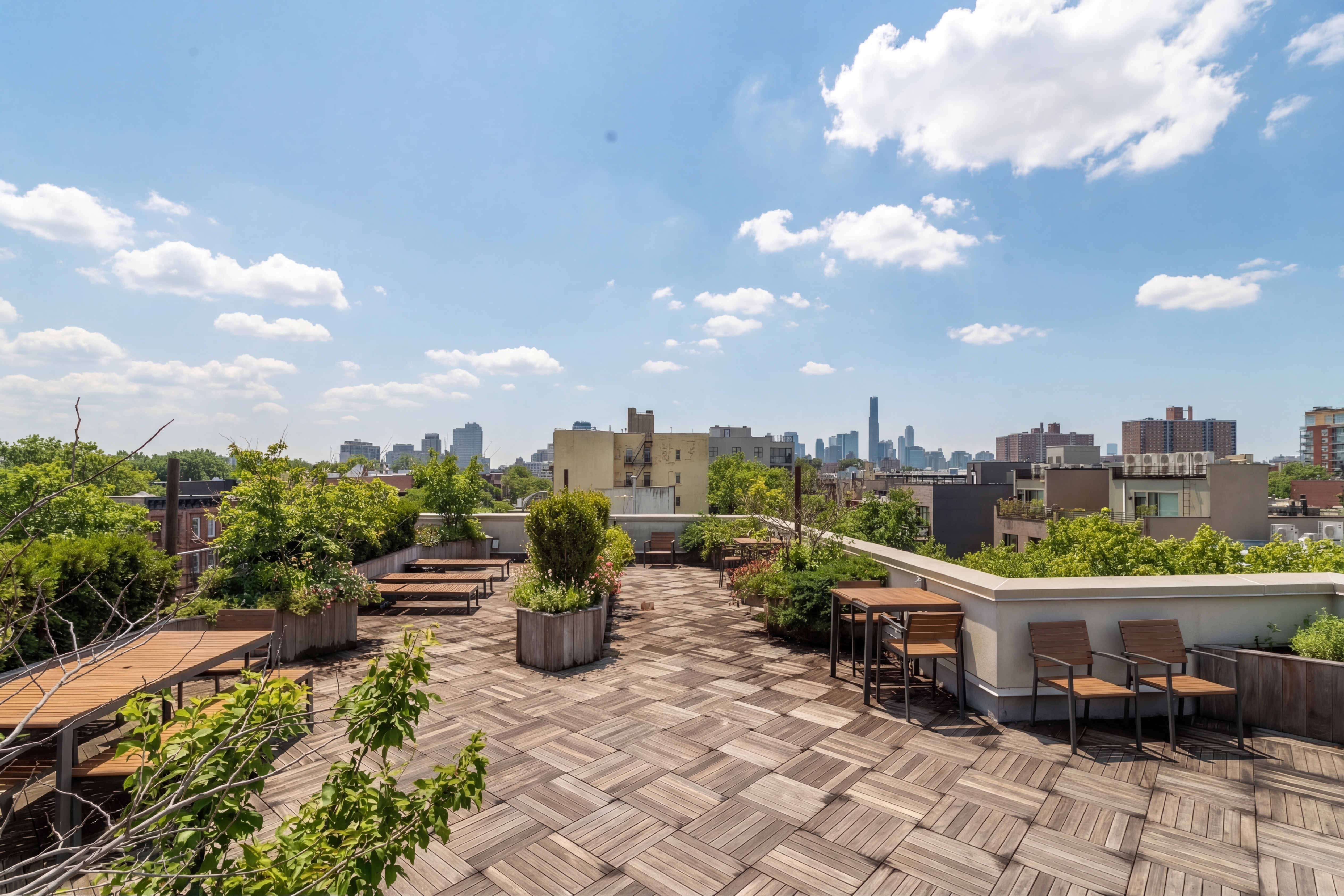 315 Gates Avenue, Unit 4E Brooklyn, NY 11216 - Photo 13 of 17 a view of a terrace with sitting area