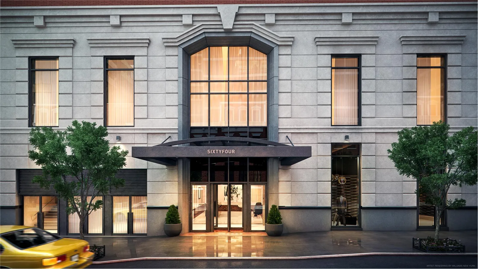 300 East 64th Street, Unit 26B Manhattan, NY 10065 - Photo 2 of 26 a front view of a building with balcony