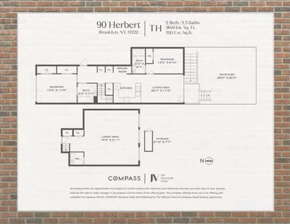 $1,995,000 | 90 Herbert Street, Unit TH1 | Williamsburg