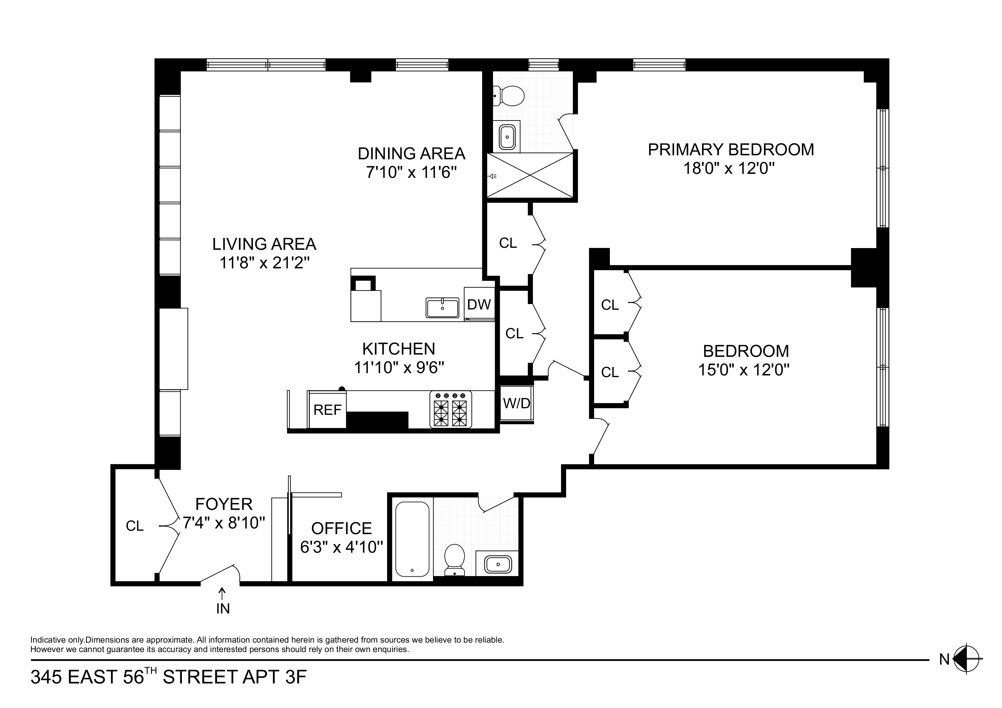 345 East 56th Street, Unit 3F Manhattan, NY 10022 - Photo 10 of 10 a picture of a rug