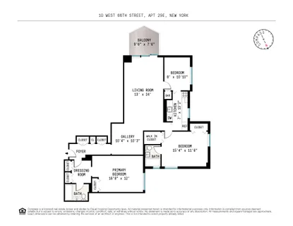 $2,395,000 | 10 West 66th Street, Unit 29E | Upper West Side
