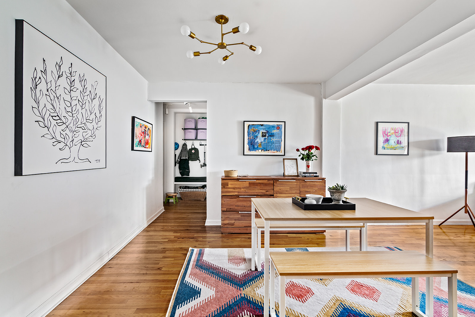 525 Ocean Parkway, Unit 2B Brooklyn, NY 11218 - Photo 5 of 12 a living room with furniture and painting on the wall