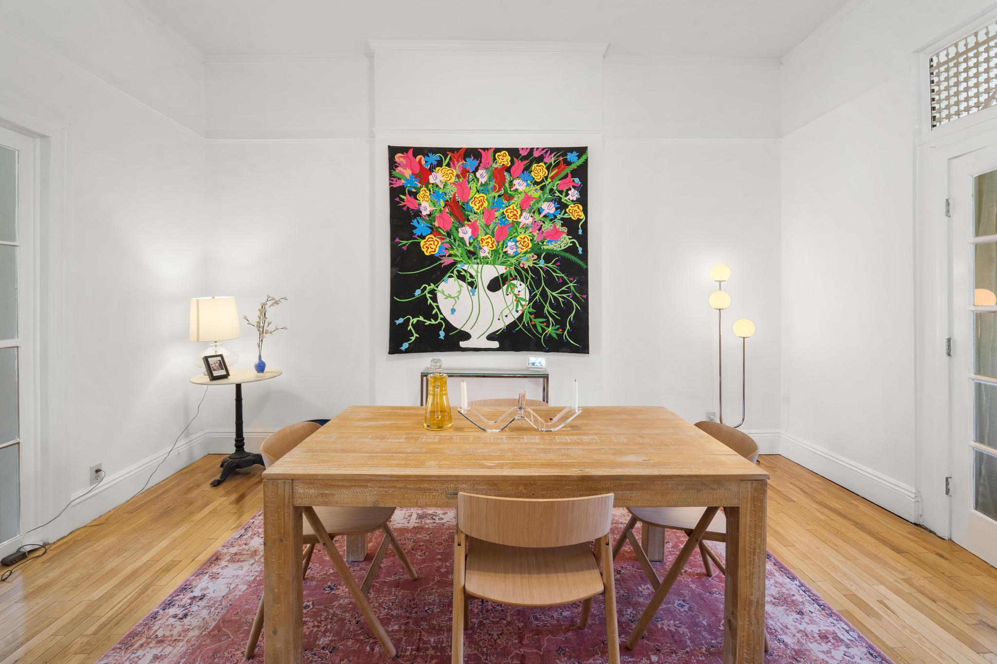 364 Clermont Avenue Brooklyn, NY 11238 - Photo 3 of 18 a view of a dining room with furniture and wooden floor
