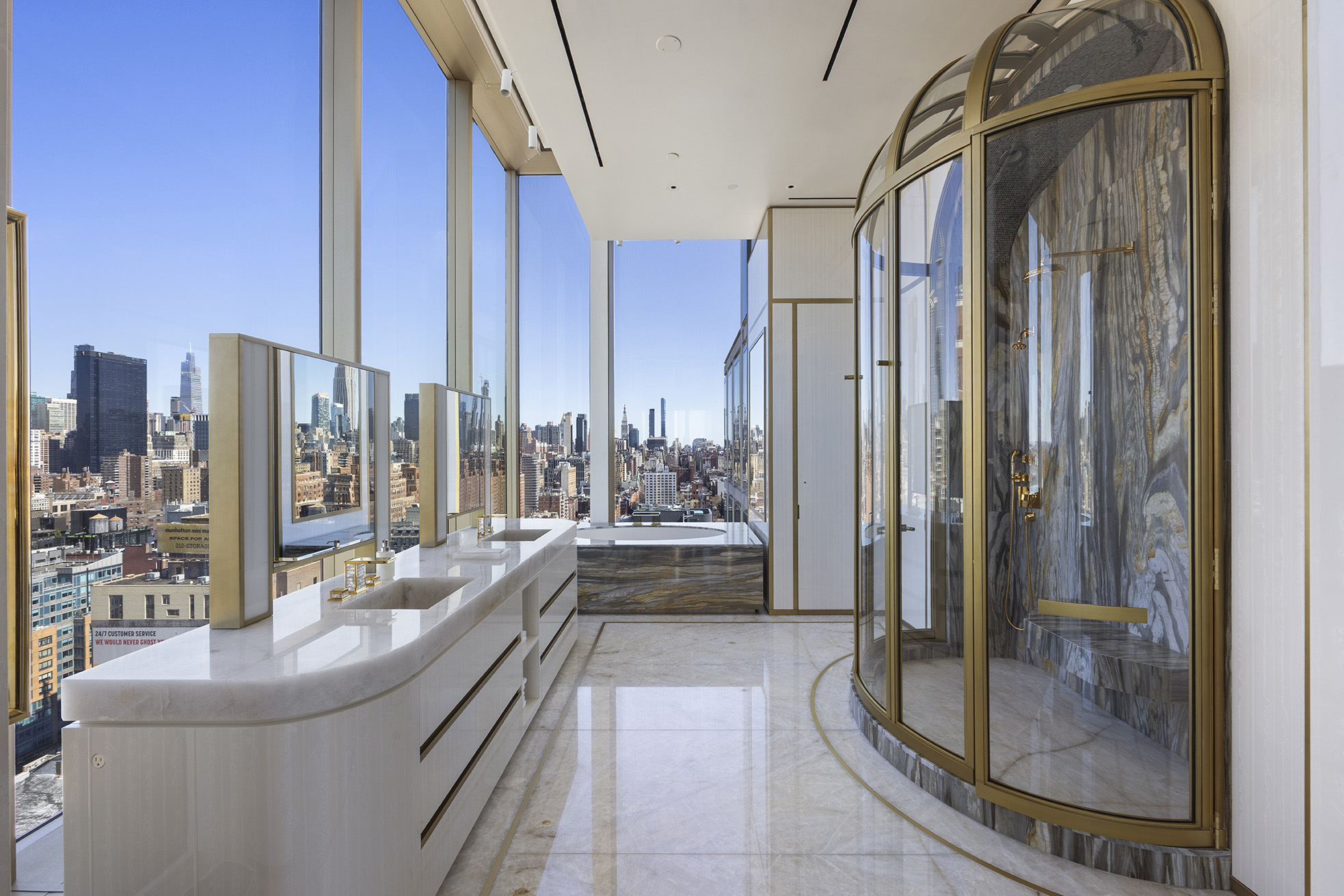 551 West 21st Street, Unit PH Manhattan, NY 10011 - Photo 26 of 51 a living room with furniture and a large window