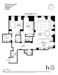 $3,120,000 | 351 East 51st Street, Unit L5C | Midtown East