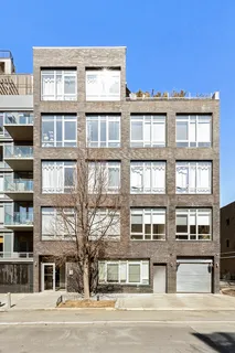a front view of a multi story building