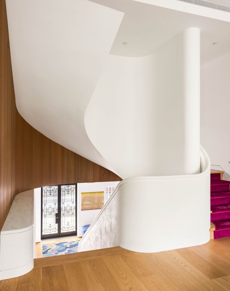 a view of an front door