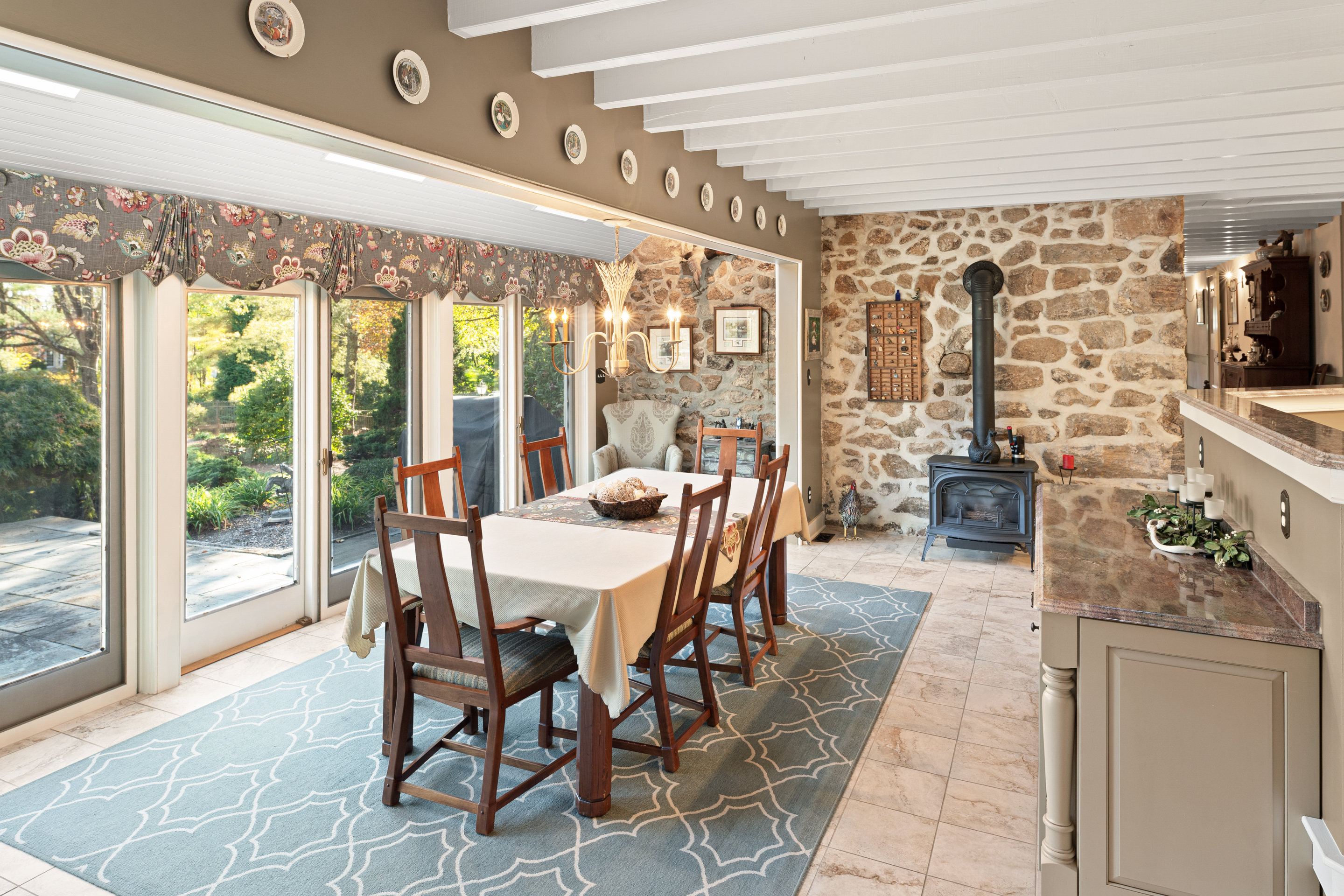 791 Grubbs Mill Road Berwyn, PA 19312 - Photo 17 of 76 a dining room with furniture and large windows