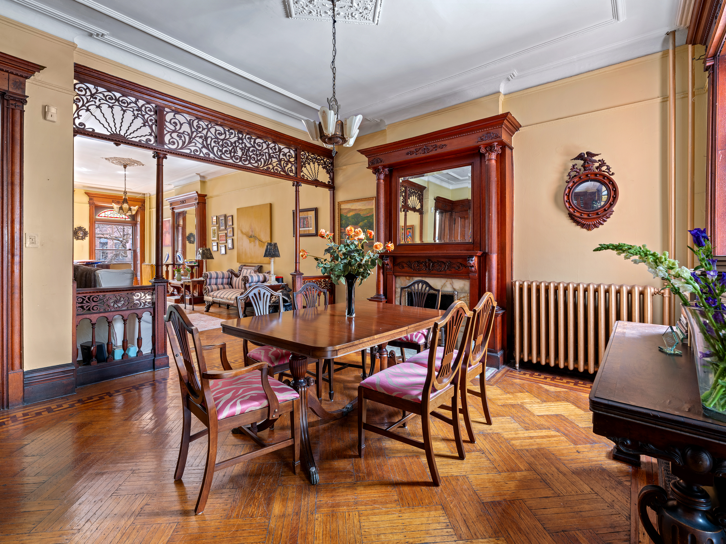 291 Sterling Place Brooklyn, NY 11238 - Photo 5 of 19 a view of a dining room with furniture window and wooden floor