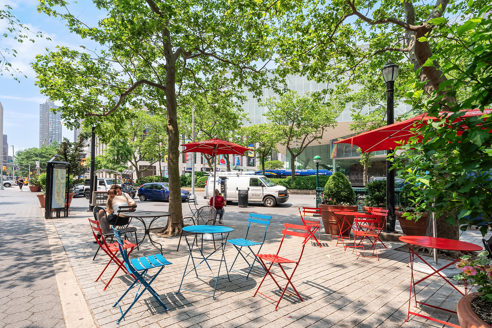 150 Columbus Avenue, Unit 22A Manhattan, NY 10023 - Photo 17 of 23 an outdoor space with patio furniture and potted plants