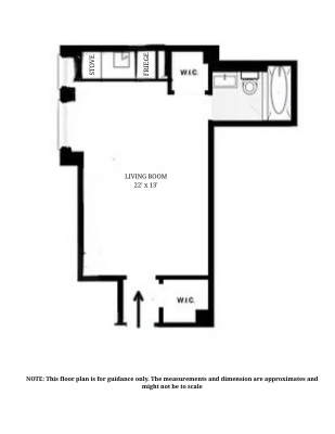 300 West 23rd Street, Unit 12A Manhattan, NY 10011 - Photo 11 of 11 a picture of a floor plan