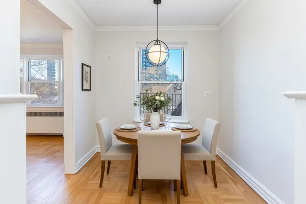 a kitchen with a sink stove and refrigerator