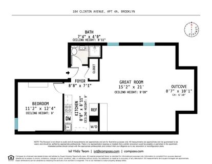 $795,000 | 184 Clinton Avenue, Unit 4A | Clinton Hill