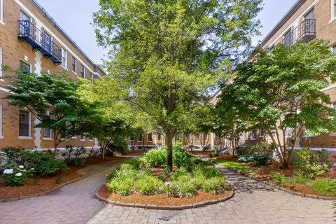 a view of a house with a yard and tree s