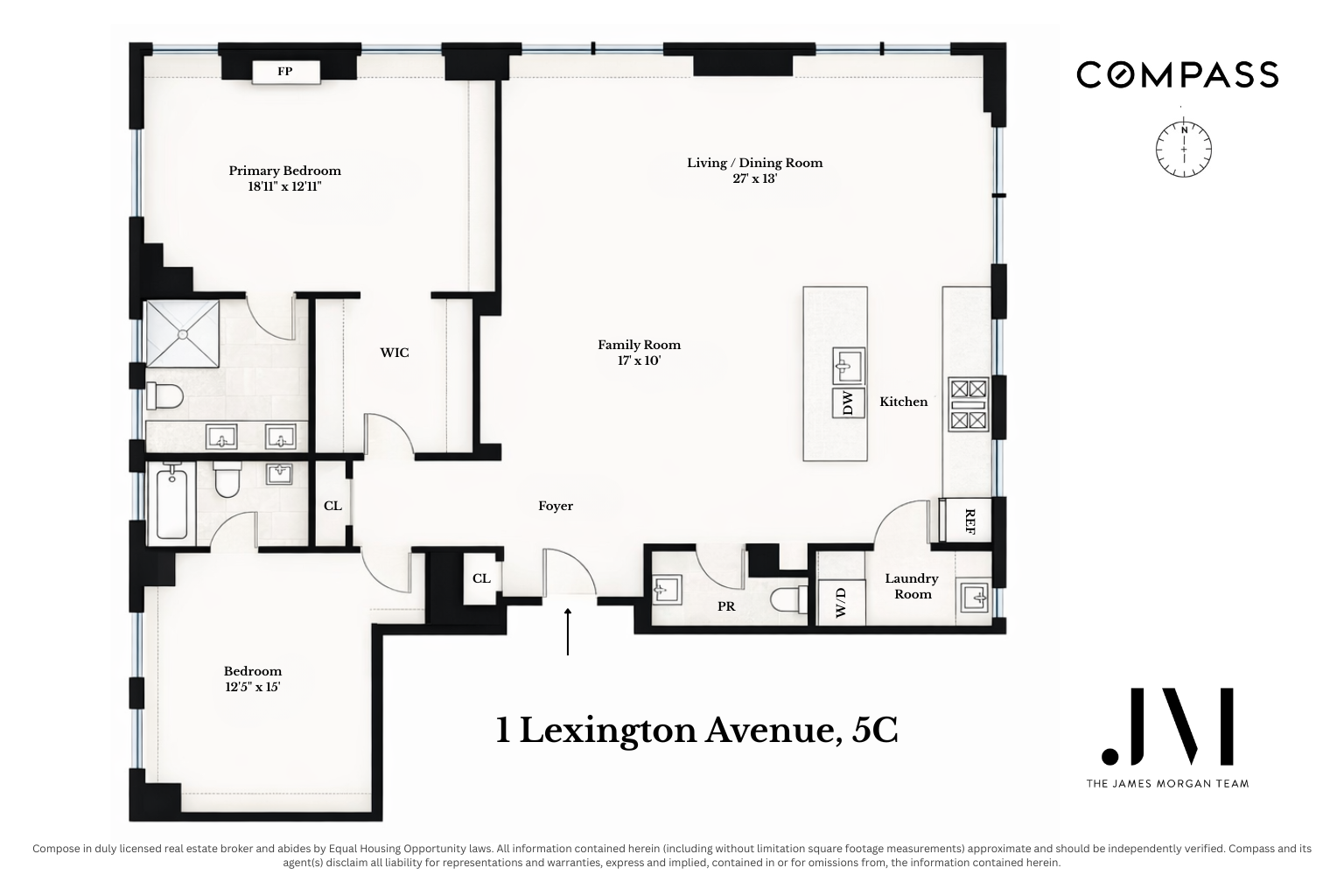 1 Lexington Avenue, Unit 5C Manhattan, NY 10010 - Photo 12 of 12 a picture of a floor plan