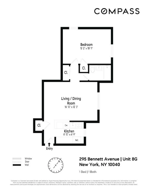 295 Bennett Avenue, Unit 8G Manhattan, NY 10040 - Photo 8 of 8 Gallery Image 8