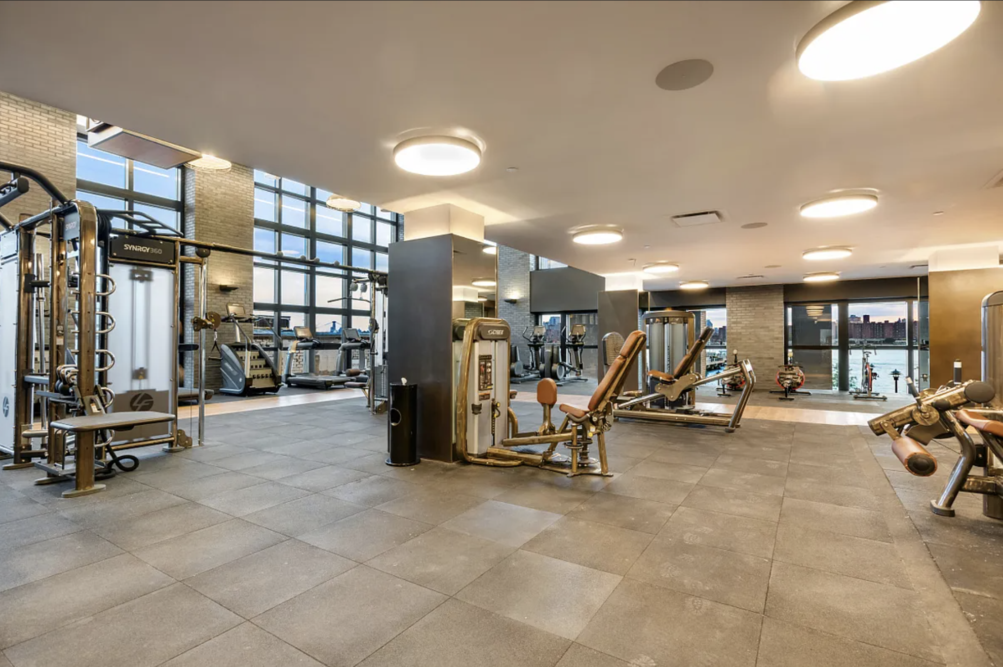 21 India Street, Unit 2101 Brooklyn, NY 11222 - Photo 13 of 22 a view of a room with gym equipment