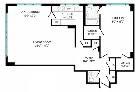 $1,495,000 | 200 Central Park South, Unit 19J | Central Park South